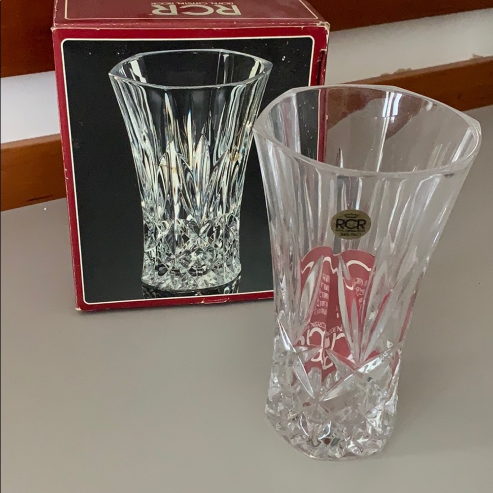 NIB Royal Crystal Rock crystal vase